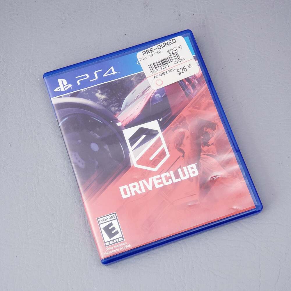 DriveClub PS4 PlayStation 4 2014 Video Game Disc Case No Manual
